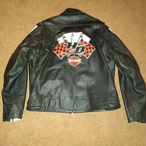Rare Harley Davidson four aces motorcycle jacket